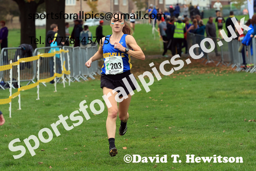 Senior Womens relay, 2025 Northern Cross Country Relays, Graves Park, Sheffield. Photo: David T. Hewitson/Sports for All Pics